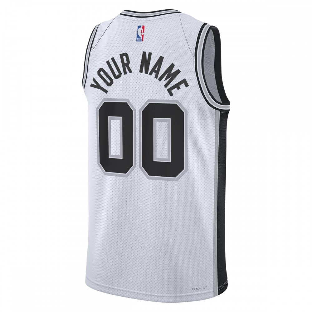 San Antonio Spurs Unisex 2022/23 Swingman Custom Jersey White - Association Edition-Pro Kit Vault | Brand New 26/27 Sports Jerseys